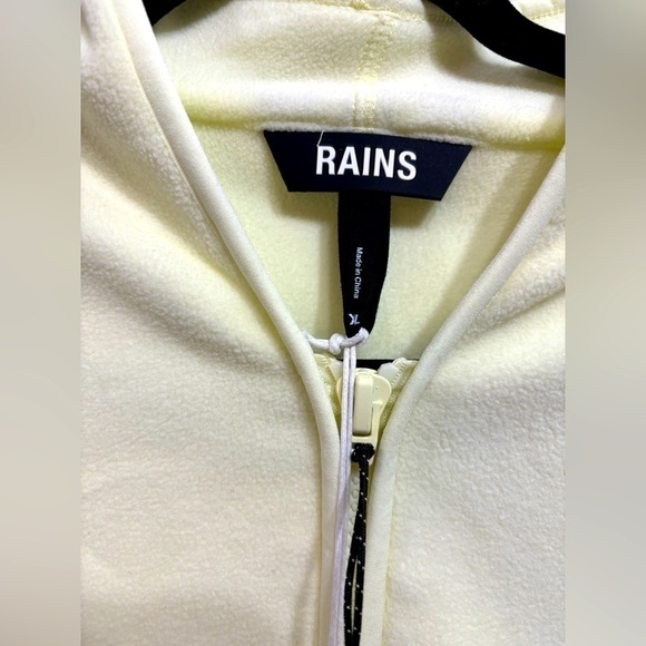 RAINS Half-Zip Sweater in straw color NWT Size XL - Picture 3 of 7